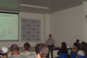 Encontro com a Soldado Vera da Policia Militar com o tema Escolhas e Consequências